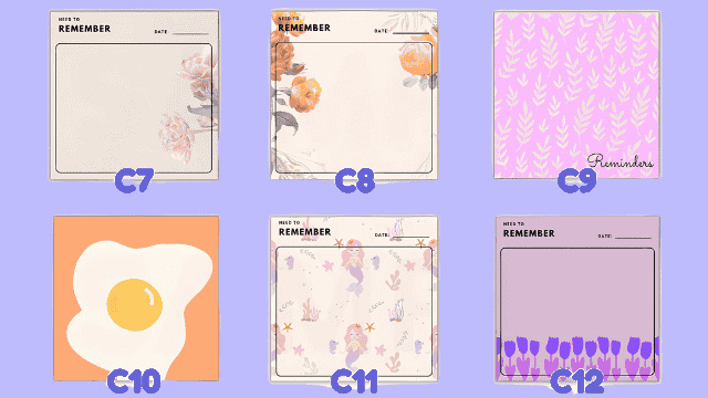 Cute / Pop Part 2 Notepad Designs